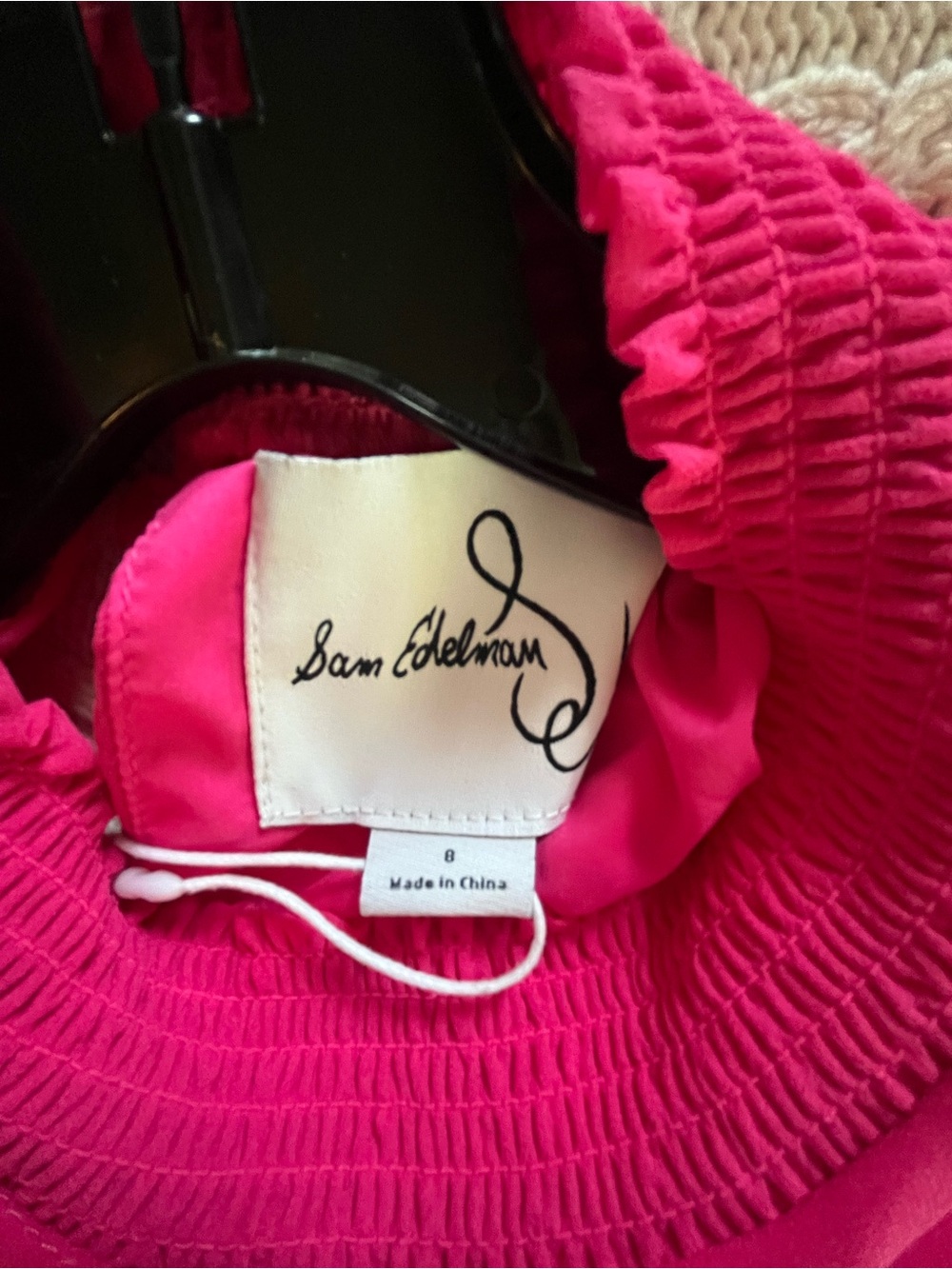 New! Sam Edelman Hot Pink Sleeveless Pleated Midi Dress Women’s Size 8 - Picture 3 of 16